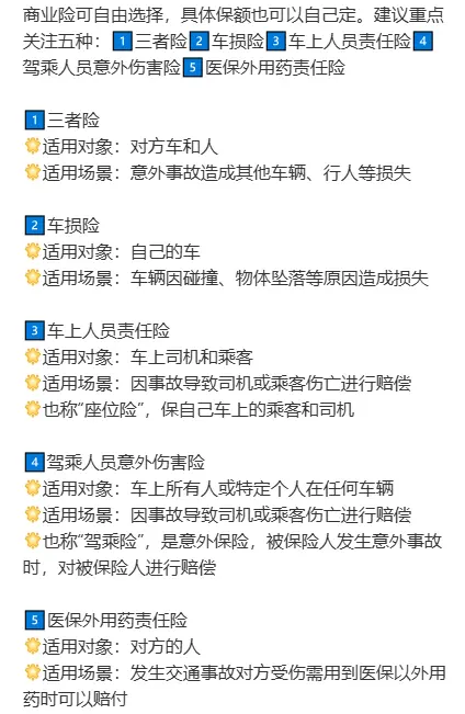 汽车商业险都保什么_全面解析车险保障范围与内容 第1张