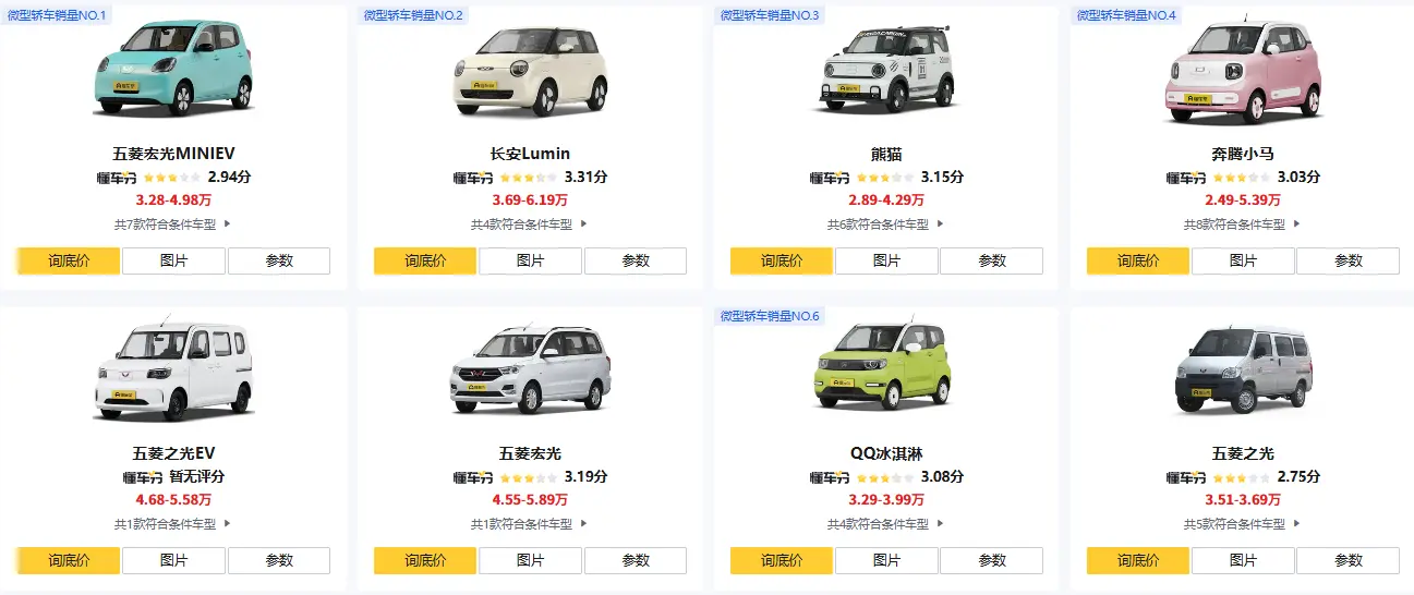 五万元以下的汽车_超值经济车型推荐清单 第1张