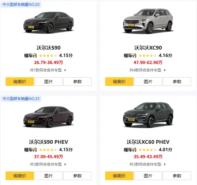 国产沃尔沃车型报价_2025年最新价格表及优惠信息 第2张