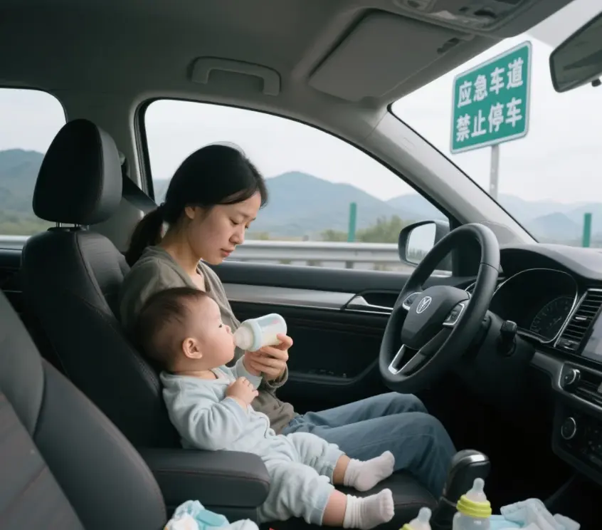 高速公路紧急停车喂奶扣分吗_2025交通新规解读与安全驾驶指南 第1张