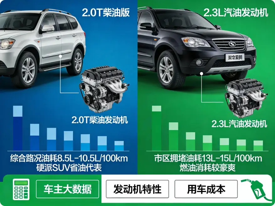 双龙爱腾真实油耗深度解析:硬派SUV的“胃口”究竟有多大? 第2张 双龙爱腾真实油耗深度解析:硬派SUV的“胃口”究竟有多大? 第2张