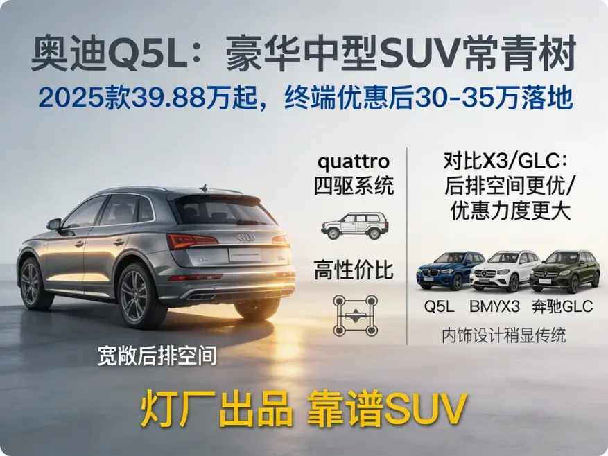 奥迪Q5怎么样:一款均衡实用的豪华中型SUV,空间大、优惠多,适合家庭用户 第1张 奥迪Q5怎么样:一款均衡实用的豪华中型SUV,空间大、优惠多,适合家庭用户 第1张