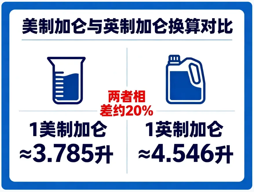 每加仑等于多少升 第1张