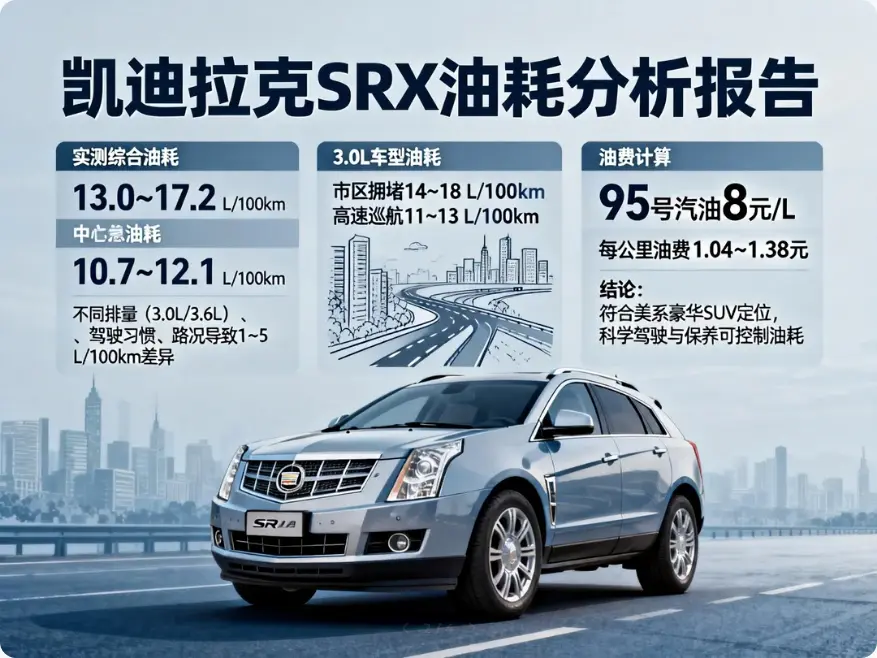 凯迪拉克SRX油耗测评 第1张