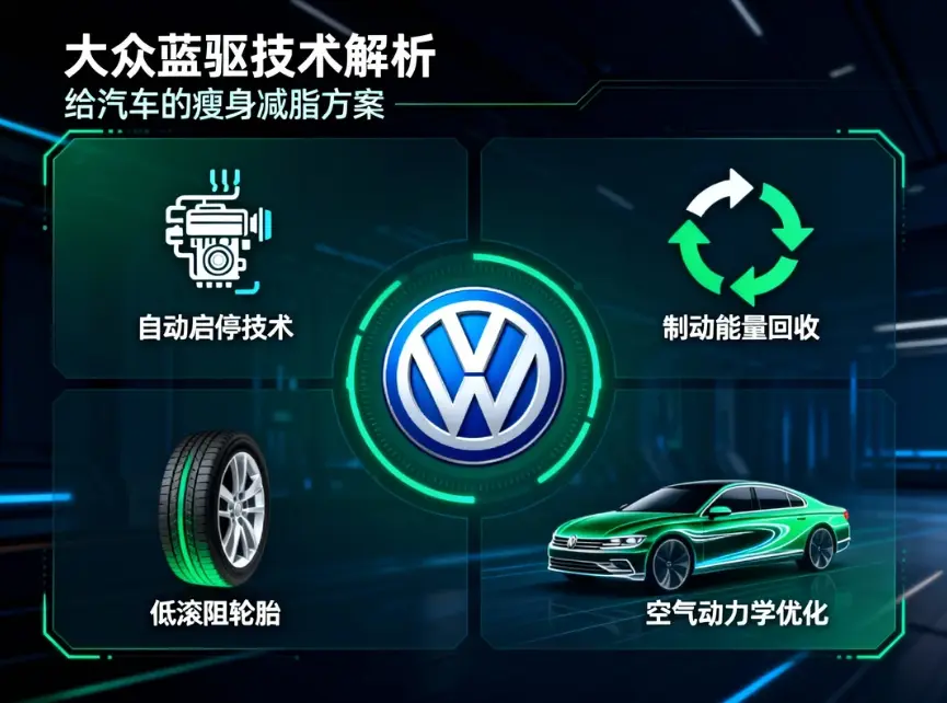 大众“蓝驱技术”深度解析:省油不仅是口号,更是德系“黑科技”的集大成者 第1张 大众“蓝驱技术”深度解析:省油不仅是口号,更是德系“黑科技”的集大成者 第1张