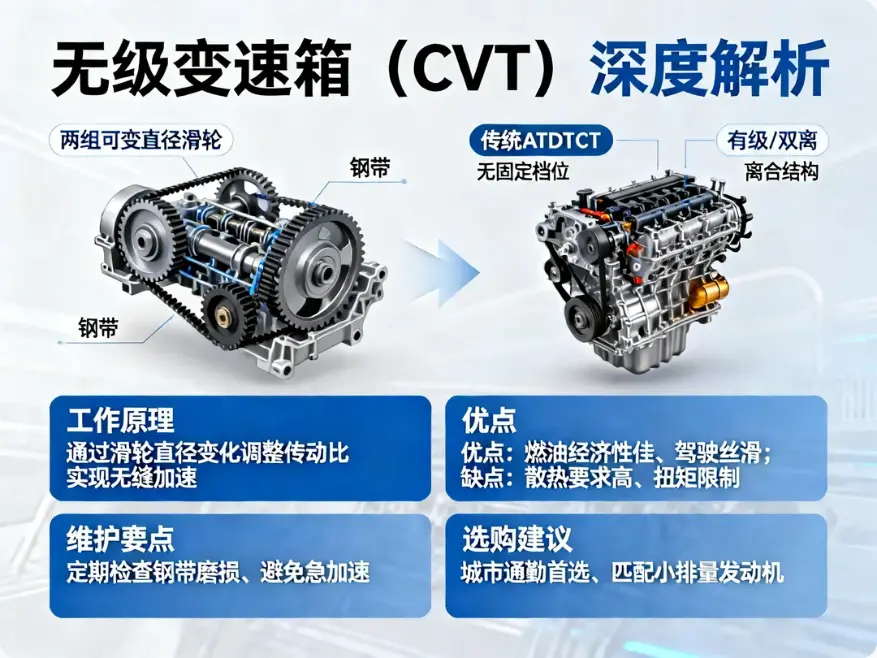 丝滑出行的奥秘：深度解析无级变速箱（CVT） 第1张