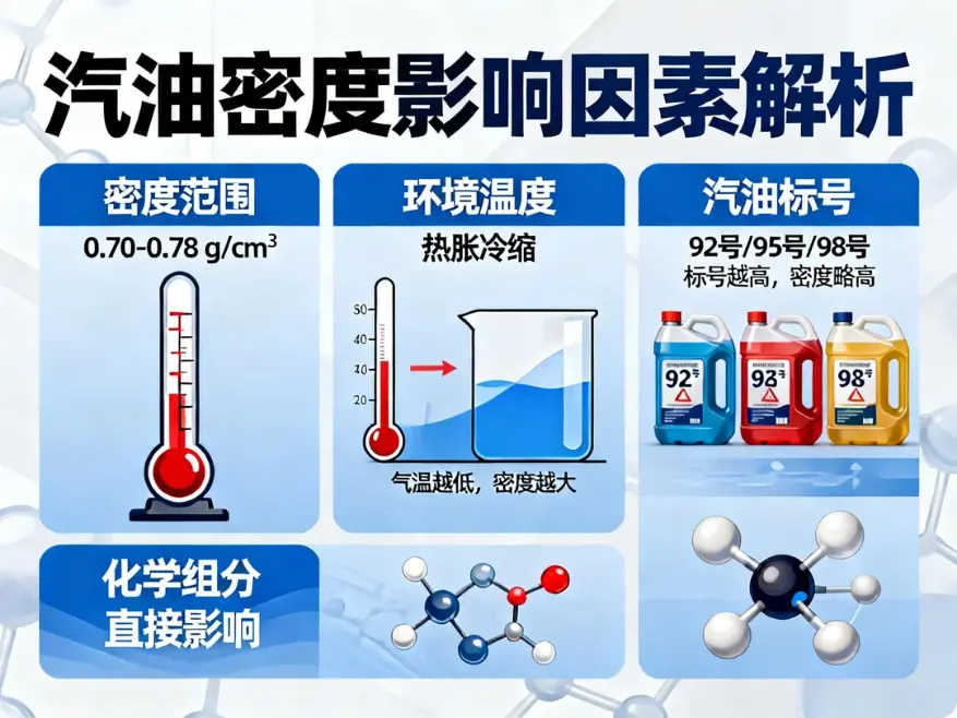 汽油密度全解析:从实验室参数到加油站里的“省钱经” 第1张 汽油密度全解析:从实验室参数到加油站里的“省钱经” 第1张