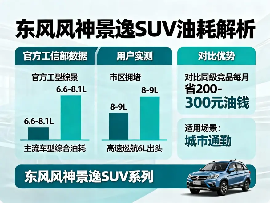 东风风神景逸SUV油耗全解析：真实百公里6-9L，用户实测与节油秘籍