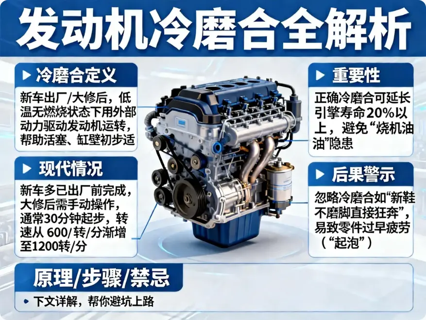 发动机冷磨合全攻略：新车与大修后如何正确操作，延长引擎“心脏”寿命