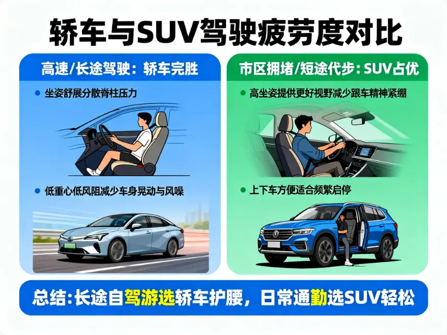 跑长途到底是轿车累还是SUV累？老司机告诉你“腰痛”背后的科学真相