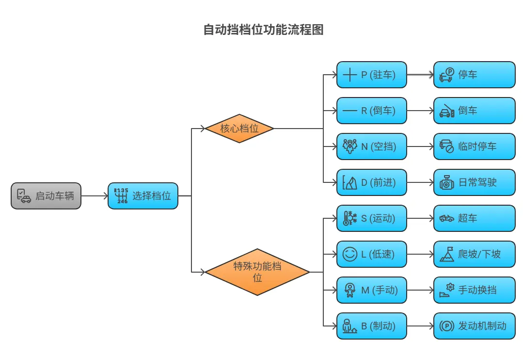 自动挡只有“D挡走天下”？汽车档位全解（P/R/N/D/S/L/M），看完秒变老司机！