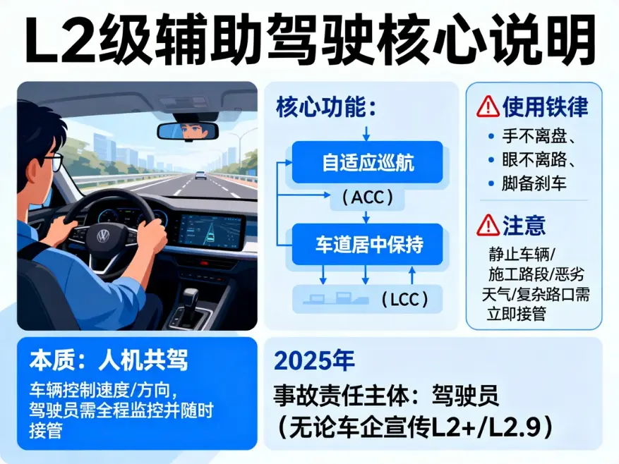 老司机避坑指南：L2级辅助驾驶到底该怎么用？保姆级实操教程与安全红线