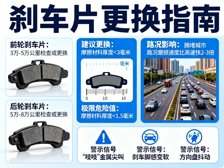 老司机必修课：汽车刹车片到底多久换一次？从判断征兆到避坑指南 第1张