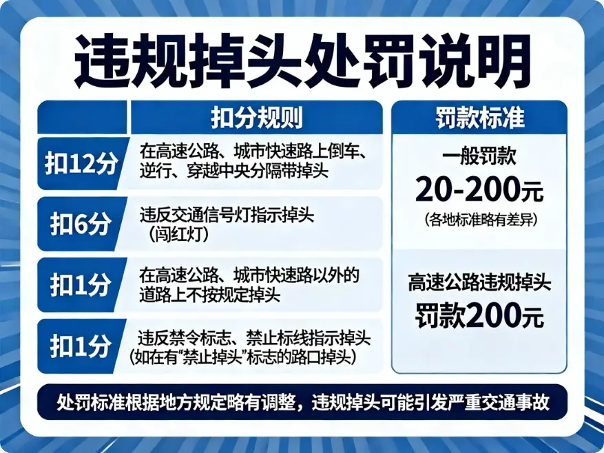 路口掉头规则完全指南:哪些情况能掉?哪些情况不能掉?一次说清 第3张