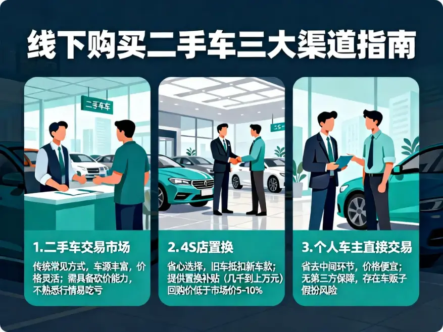 二手车购买攻略:线上平台与线下市场全面对比指南 第2张