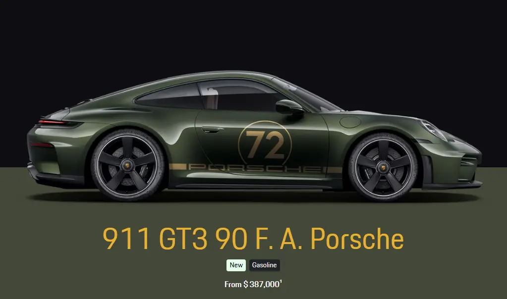 保时捷911 GT3 90 F.A. Porsche：致敬传奇设计师的限量杰作
