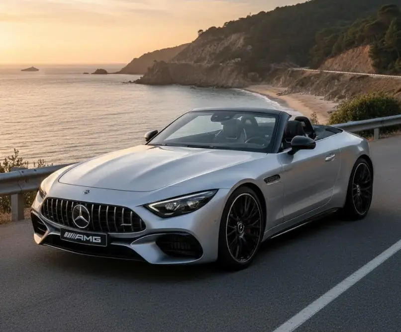 【2024款奔驰SL63 AMG深度解析】200万级豪华敞篷跑车，V8引擎+4MATIC四驱的终极驾驭体验 第1张