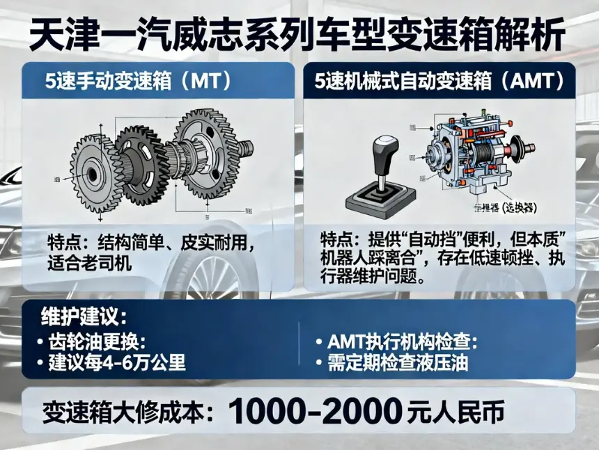 天津一汽威志变速箱全解析：从AMT通病到手动挡保养，老车主必看的“续命”指南