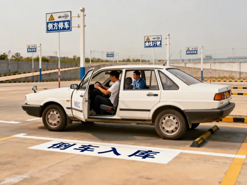 2025驾考科目二全解析：五大必考项目图解与通关“保姆级”攻略