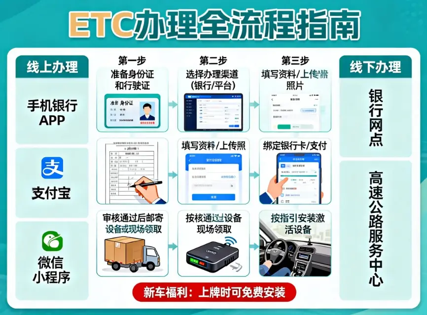 2026ETC办理全指南：渠道、流程、费用优惠一文读懂，新手也能秒上手 第1张