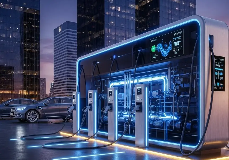 告别“傻大黑粗”？深度解析液冷充电桩：让电车补能像加油一样快的黑科技 第1张