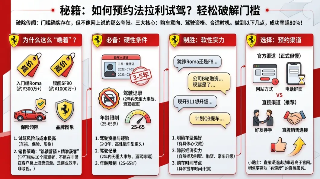 法拉利预约试驾全攻略:从资格审核到上车体验,这些坑千万别踩 第1张 法拉利预约试驾全攻略:从资格审核到上车体验,这些坑千万别踩 第1张