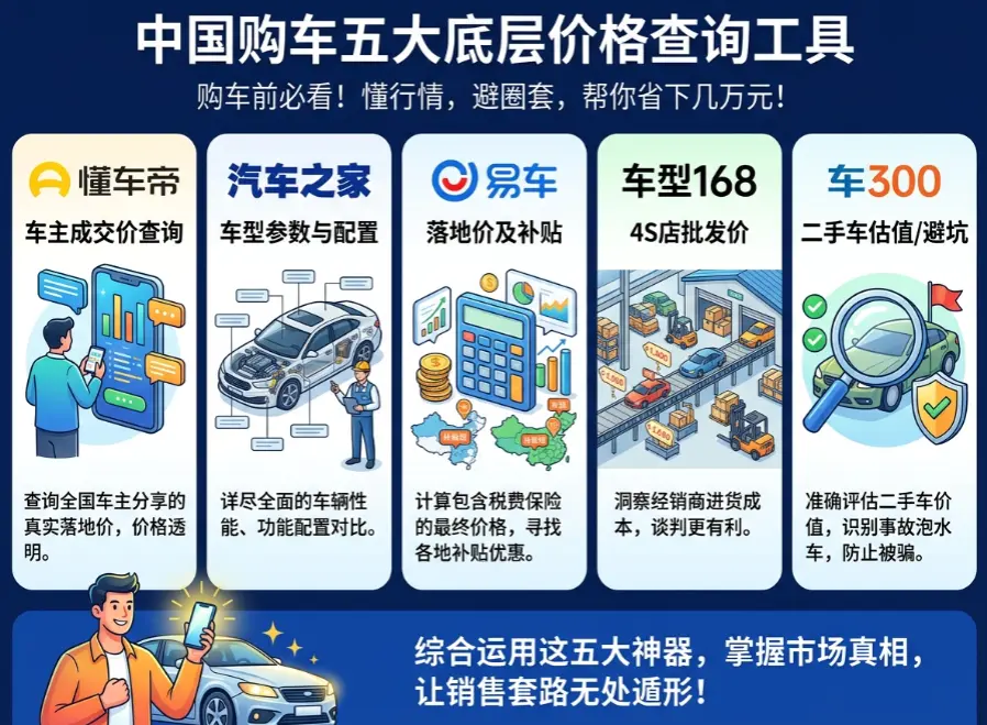 2026买车防坑全指南：5个最好用的汽车报价大全官网/APP推荐（附底价查询实操） 第1张