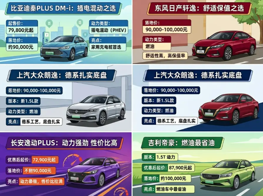 十万左右落地买什么车？2026年最新实测：这5款才是公认“闭眼入” 第1张