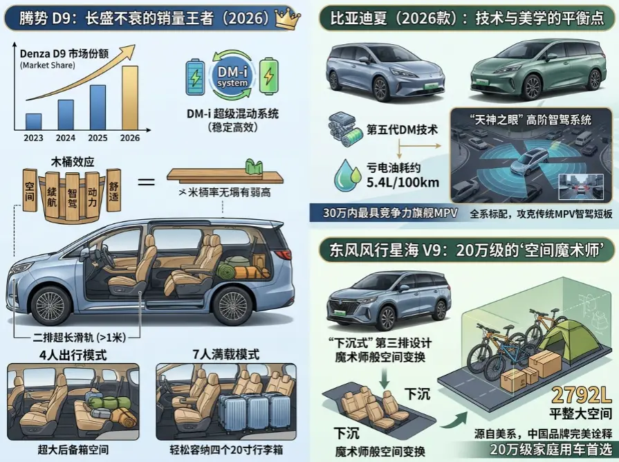 2026年7座家用车选购终极指南：从“二胎刚需”到“三代同堂”，哪款才是真“全能”？ 第1张