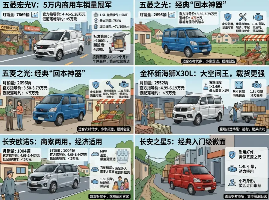 2026年5万落地最热销十款车：家用代步、商用回本全场景覆盖 第2张