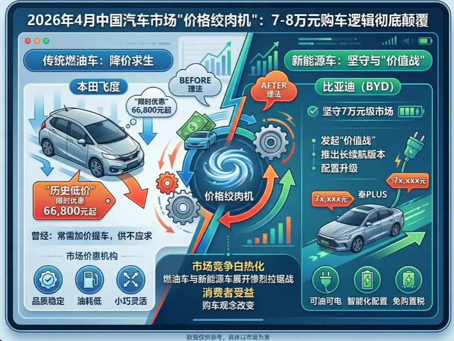 【深度观察】7万-8万预算决战2026：抄底新本田，还是拥抱比亚迪？