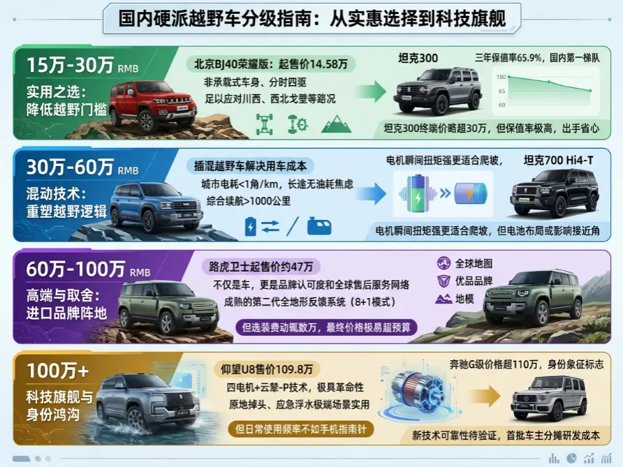 不同价位顶级越野车怎么选：15万到百万级的硬核避坑指南 第1张