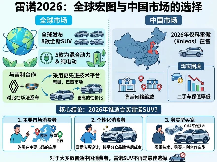 雷诺SUV 2026年选购指南：退出中国≠失去价值，这3类人仍值得入手 第1张