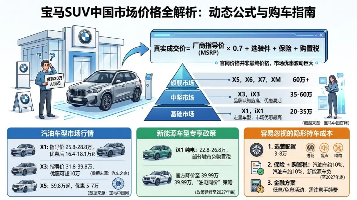 宝马入门SUV实际落地价，可能比你想象中低30% 第1张