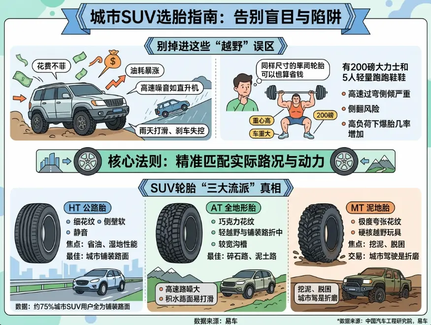 别被“越野梦”坑了！关于SUV轮胎，绝大多数车主都在交智商税 第1张