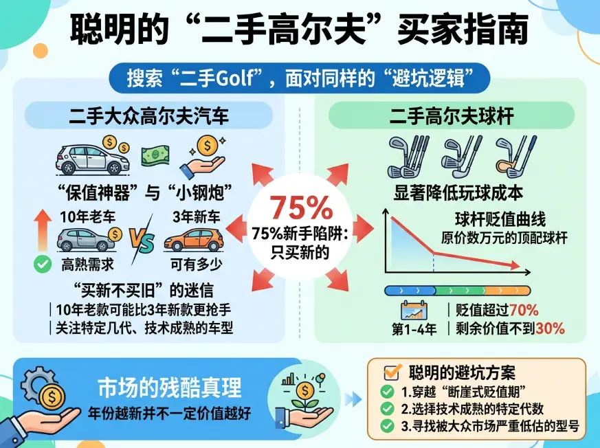 别被“保值神话”骗了！「二手高尔夫」跨界避坑与捡漏指南
