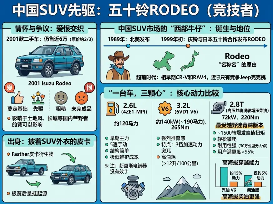 五十铃竞技者：一辆被遗忘的越野老炮，为何至今有人花高价求一台20年车龄的它？ 第1张