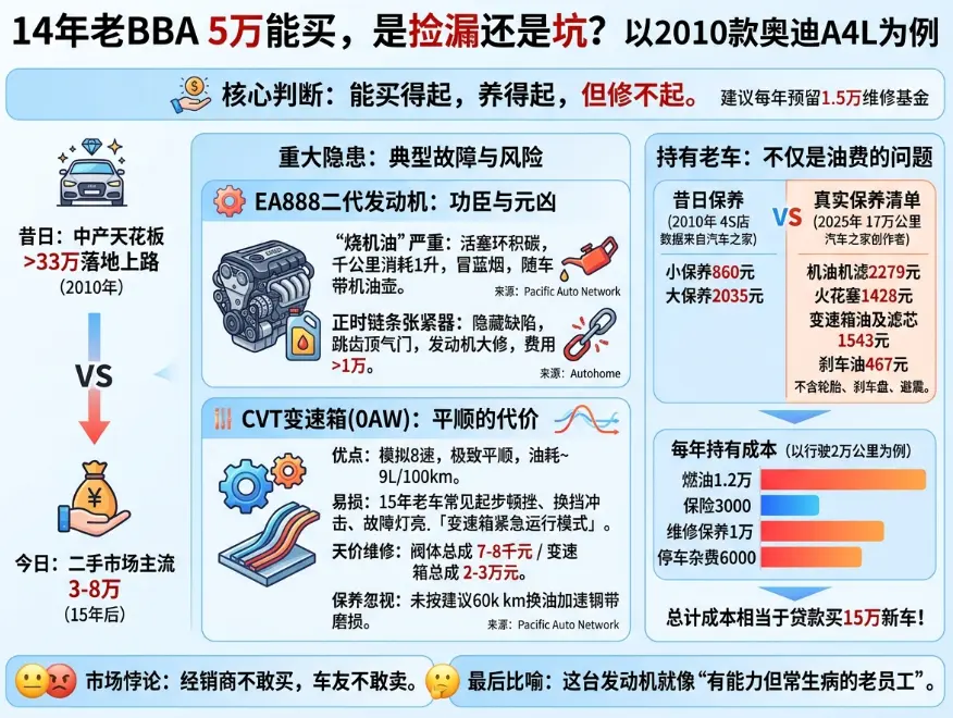 2010款奥迪A4L：一台让二手车商都犹豫的