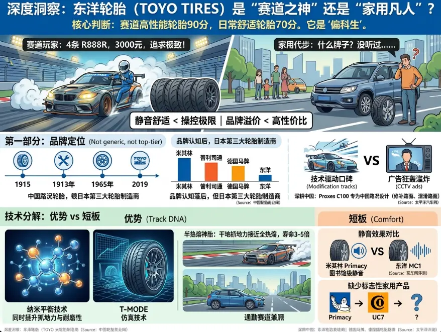 东洋轮胎：被改装圈捧红的"技术宅"，为什么在中国始终不温不火？