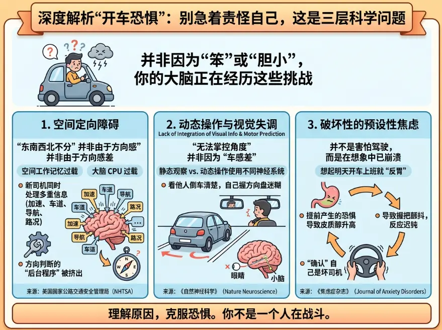 开车恐惧不是技术问题，是大脑在骗你