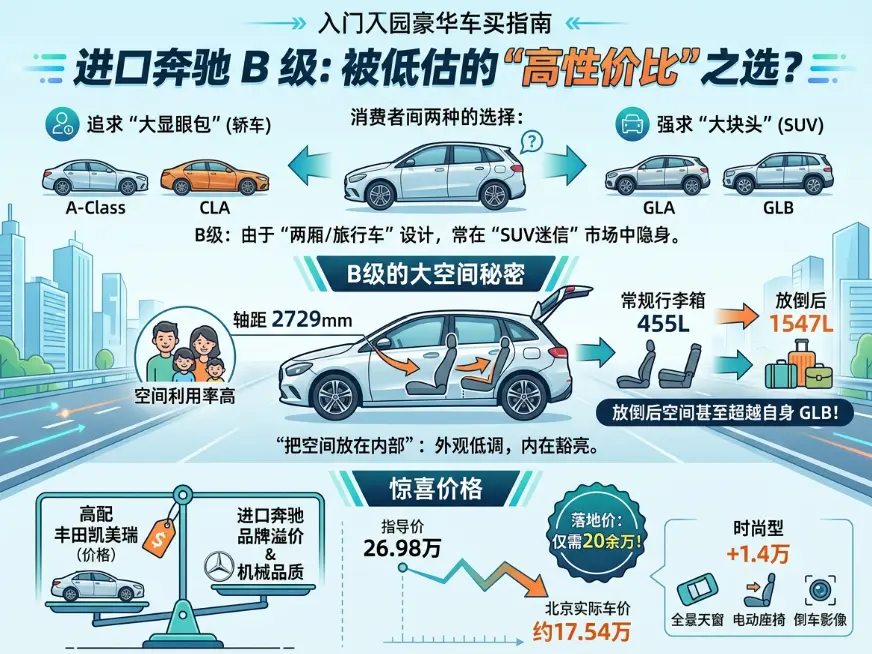 奔驰B级车：一台被严重低估的