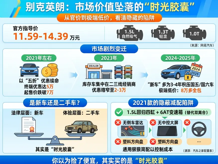 别克英朗价格真相：一台