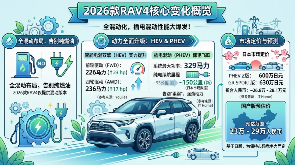 2026款丰田RAV4：燃油时代的