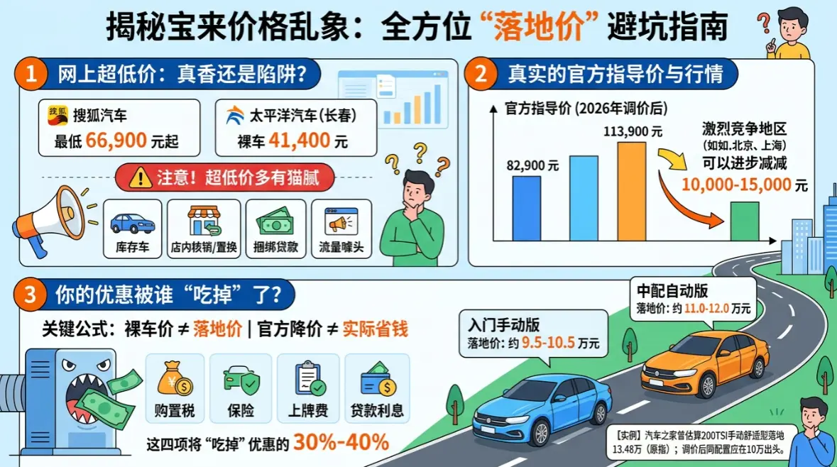 大众新宝来报价：8万买德系紧凑型车，是馅饼还是陷阱？ 第1张