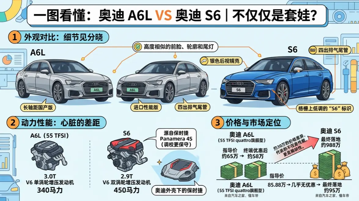 奥迪S6多少钱？一台被A6L
