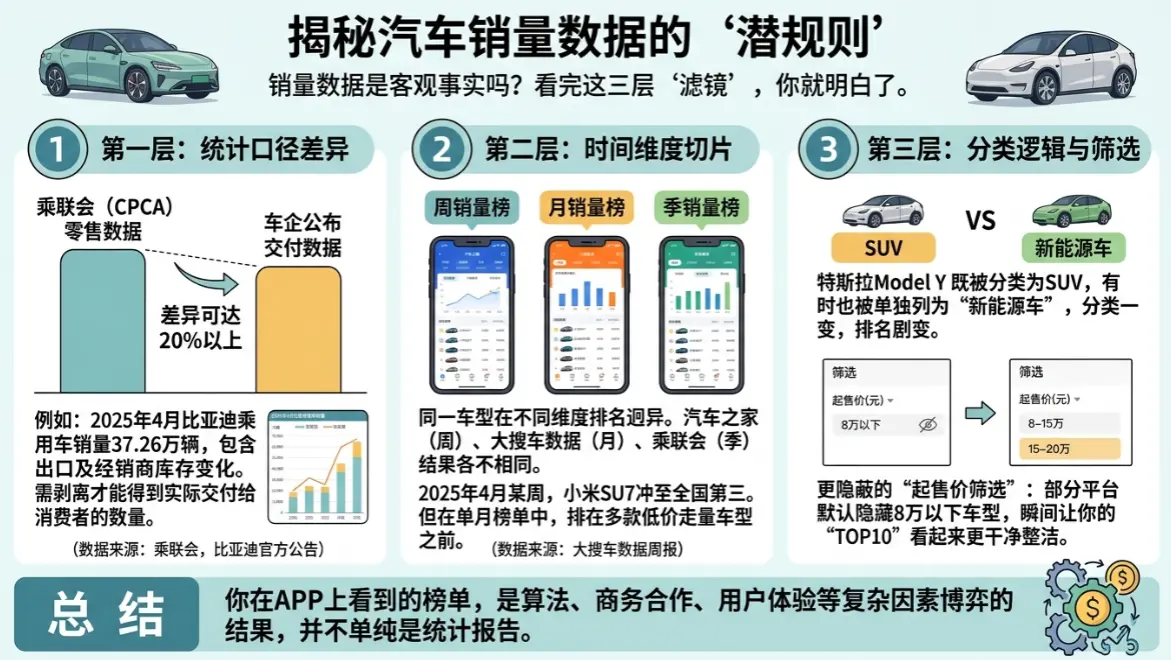 买车前必看：销量数据到底该信谁？懂车帝、汽车之家们的「排行榜陷阱