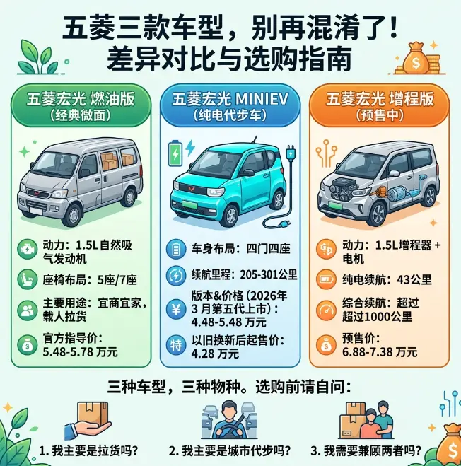 五菱宏光最新报价：5万块的"神车"，现在居然有了三个完全不同的身份