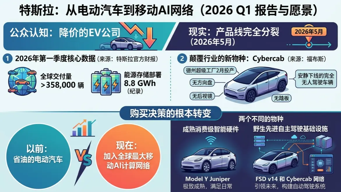 2026年的特斯拉汽车：当你还在买电动车，它已经变成了「轮子上的AI终端」