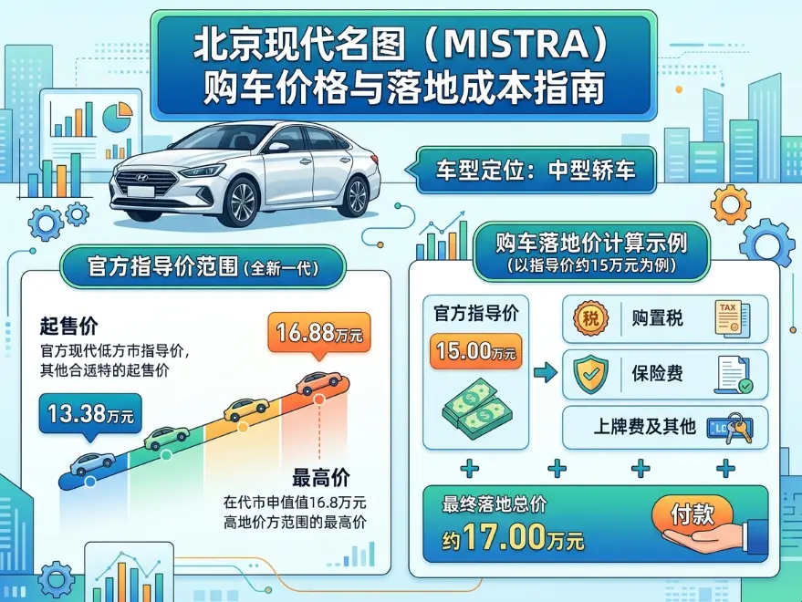 北京现代名图汽车价格全解析:2026年购车预算指南 第1张 北京现代名图汽车价格全解析:2026年购车预算指南 第1张