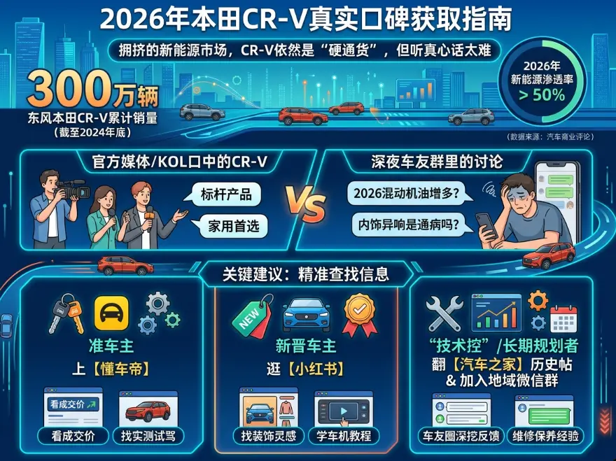 2026年本田CR-V论坛车主避坑与进阶指南：300万车主都在哪儿说真话？ 第1张